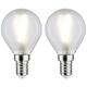 Paulmann 28638 LED Energetska učinkovitost 2021 G (A - G) E14 3 W toplo bijela (Ø x V) 45 mm x 78 mm 2 St.