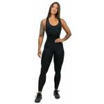 Nebbia One-Piece Workout Jumpsuit Gym Rat Black M Fitness hlače