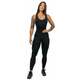 Nebbia One-Piece Workout Jumpsuit Gym Rat Black M Fitness hlače