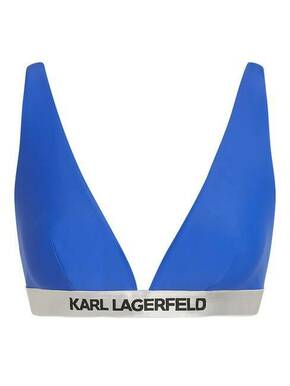 Karl Lagerfeld Bikini gornji dio plava / crna / srebro