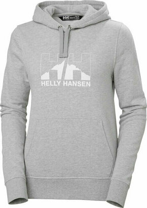 Helly Hansen Women's Nord Graphic Pullover Hoodie Grey Melange M Majica s kapuljačom na otvorenom