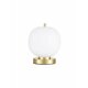 NOVA LUCE 9624084 | Lato Nova Luce stolna svjetiljka 22,5cm s prekidačem 1x E14 zlatno, opal