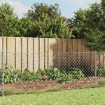 vidaXL Žičana ograda s prirubnicom srebrna 1,1 x 25 m