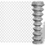 vidaXL Žičana ograda od pocinčanog čelika 25 x 1,25 m srebrna