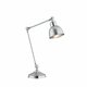 ARGON 3196 | Eufrat Argon stolna svjetiljka 45cm sa prekidačem na kablu elementi koji se mogu okretati 1x E27 krom, brušeno
