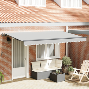 VidaXL Električna tenda s okvirom retraktabilna 4x2 cm metal