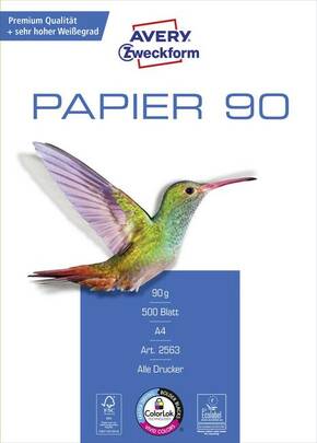 Avery-Zweckform PAPER Inkjet + Laser 2563 univerzalni papir za pisače i kopiranje DIN A4 90 g/m² 500 list bijela