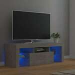 TV ormarić s LED svjetlima siva boja betona 120 x 35 x 40 cm
