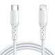 Kabel za punjenje bljeskalice USB C na Ligtning SA26-CL3 / 30 W / 1 m (bijeli)
