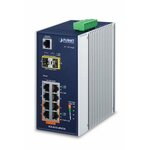 PLANET IGS-4215-4P4T2S mrežni prekidač Upravljano L2/L4 Gigabit Ethernet (10/100/1000) Podrška za napajanje putem Etherneta (PoE) Plavo, Bijelo