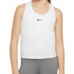 Majica kratkih rukava za djevojčice Nike Dri-Fit Swoosh Tank Bra - white/black