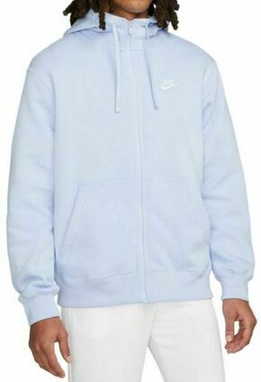 Muška sportski pulover Nike Swoosh M Club Hoodie FZ BB - light marine/light marine/white