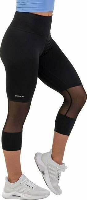 Nebbia High-Waist 3/4 Length Sporty Leggings Black XS Fitness hlače