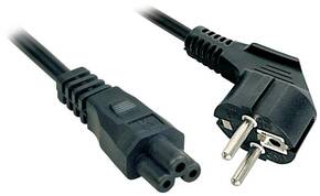 LINDY struja priključni kabel [1x sigurnosni utikač - 1x ženski konektor c5] 5 m crna