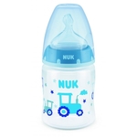 NUK first choice+ bočica 150 ml temp 0-6 mj m, Lila