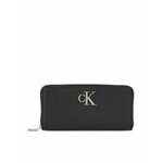 Ženski novčanik Calvin Klein Jeans Minimal Monogram Zip Around T K60K611269 Black BDS
