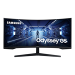 Samsung C34G55TWWU monitor, VA, 34", 3440x1440, 165Hz, HDMI, Display port