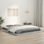 vidaXL Okvir za krevet sivi 150x200 cm od masivne borovine 5FT bračni
