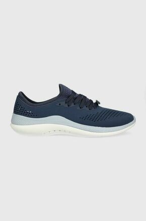 Tenisice Crocs boja: tamno plava - mornarsko plava. Cipele iz kolekcije Crocs. Model izrađen od sintetičkog materijala.