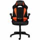 CND-SGCH2 - Gaming chair, PU leather, Original and Reprocess foam, Wood Frame, Butterfly mechanism, up and down armrest, Class 4 gas lift, Nylon 5 Stars Base,50mm PU caster, blackOrange. - - div...