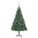 Umjetno božićno drvce LED sa setom kuglica zeleno 240 cm