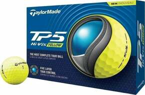 TaylorMade TP5 Golf Balls Yellow 2024
