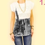 Ženska majica NEW YORK - 100% pamuk - Ljubičasta - S
