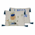 Set od 2 jastuka od mješavine lana Little Nice Things Captain, 50 x 35 cm