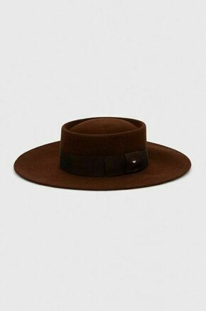 Vuneni šešir Weekend Max Mara boja: smeđa