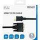 DELTACO HDMI to DVI cable, 1080p, DVI-D Single Link, 2m, black