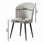 Woody Fashion Set stolica (4 komada), Rubi - Cappuccino