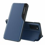 Side Clear View Standing Cover za Samsung Galaxy A12 Plavi