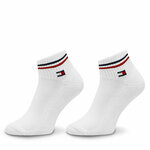 Set od 2 para unisex niskih čarapa Tommy Hilfiger 701228177 White 001