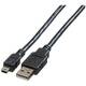 Roline USB kabel USB 2.0 USB-A utikač, USB-Mini-A utikač 3.00 m crna sa zaštitom 11.02.8730