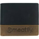 Meatfly Eddie Premium Leather Wallet Black/Oak Novčanik
