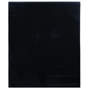 VidaXL Prozorska folija statična matirana crna 90x500 cm PVC