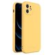Wozinsky Color Case silikonska fleksibilna izdržljiva futrola za iPhone 12 žuta