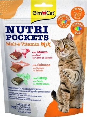 GimCat Nutri Pockets Slad &amp; Vitamin Mix 150 g