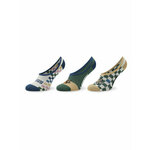 Set od 3 para ženskih niskih čarapa Vans Checker Buddies Canoodl VN00043VP8X1 Mblue