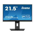 Iiyama ProLite XUB2293HS-B5 monitor, IPS, 21.5", 16:9, 1920x1080, 75Hz, pivot, HDMI, Display port