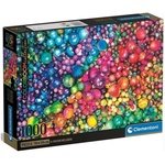 Staklene kuglice ColorBoom Collection s 1000 komada puzzle s posterom - Clementoni