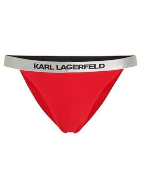 Karl Lagerfeld Bikini donji dio crvena / crna / srebro