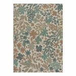 Bež-zeleni vanjski tepih Universal Floral, 115 x 115 cm