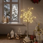 vidaXL Božićno drvce sa 120 LED žarulja 1,2 m toplo bijelo izgled vrbe