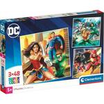 DC Liga pravde 3x48 komada Supercolor puzzle - Clementoni