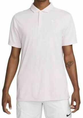 Muški teniski polo Nike Men's Court Dri-Fit Solid Polo - pink foam/white