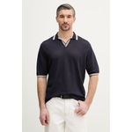 Lanena polo majica Paul&Shark mornarsko plava 26411624