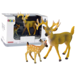 Set of 2 Figures Deer with cub Forest Animals series