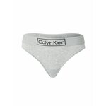 Calvin Klein Underwear Tanga gaćice siva melange / crna