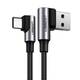 Kutni kabel USB na USB-C UGREEN US176 3A 0,5m (crni)